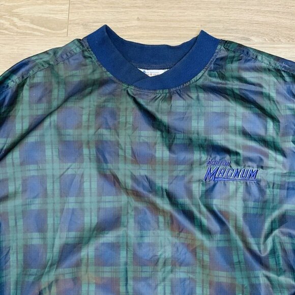 Vintage Avon Sportswear Windbreaker Jacket Mens XL Golf Plaid Norton Magnum CAN - Picture 2 of 11